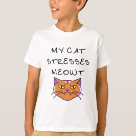 Min katt Stressar Meowt Funny Cat T Shirt