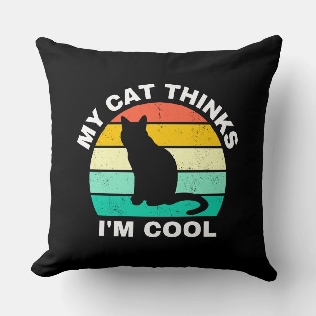 Min katt tänker att jag är Coola Kudde (Framsida)