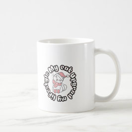 Min katt uppgraderade min livsstil – Sött kattdesi Kaffemugg