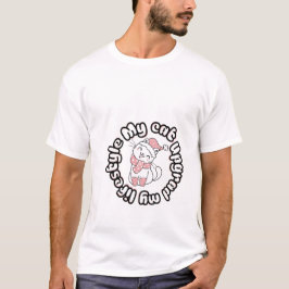 Min katt uppgraderade min livsstil – Sött kattdesi T Shirt