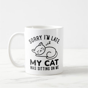 Min katt var Sitta på mig Kaffemugg