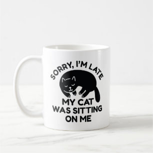 Min katt var Sitta på mig Kaffemugg