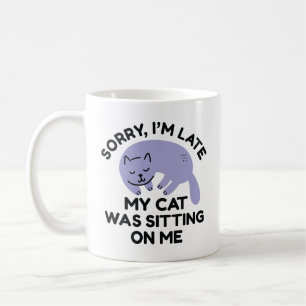 Min katt var Sitta på mig Kaffemugg
