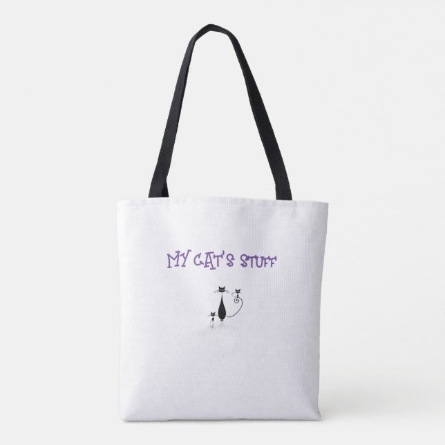 Min kattens Saker Tote Bag Tygkasse (Baksida)