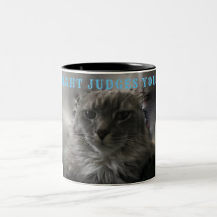 MIN KATTIGDOM GÖR DIG Två-Tonad MUGG