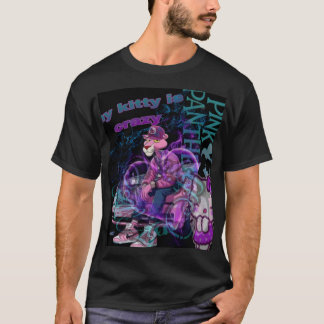 Min kattunge är galen rosa panter t shirt