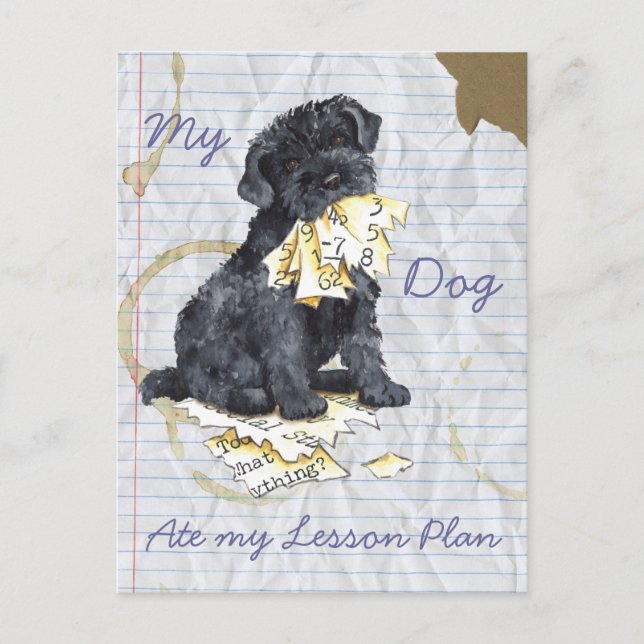 Min Kerry Ate Min lärlingsplan Vykort (Framsida)