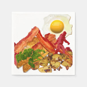 Min Ketchup Borta Squatchin för Bacon Breakfast Pappersservett