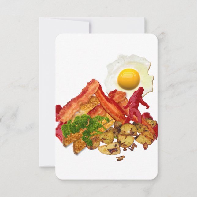 Min Ketchup Borta Squatchin för Bacon Decor (Framsida)