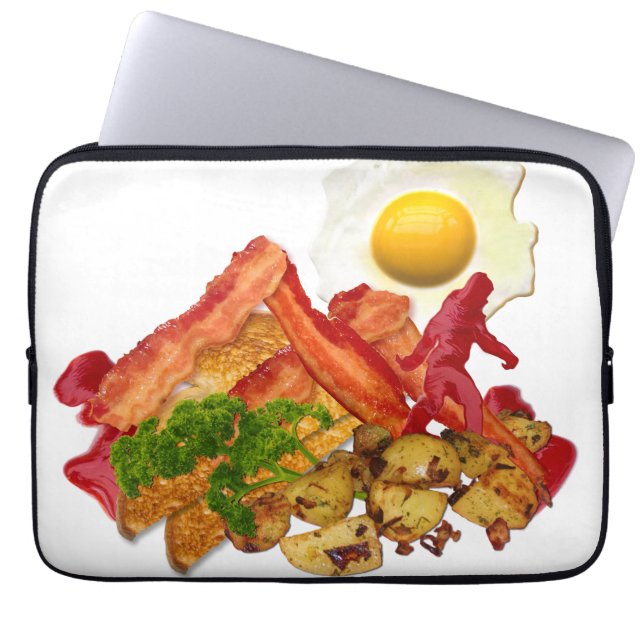 Min Ketchup Borta Squatchin för Bacon Mountain Laptop Sleeve (Framsidan)