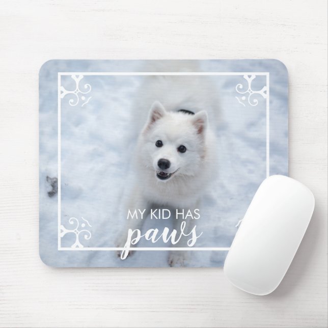 Min Kid har Tass Pet-Hund fotomusmatad Musmatta (Med mus)