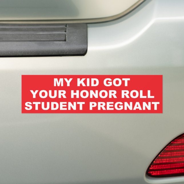 MIN KID VS DIN HONORROLL KID BILDEKAL (På Bil)