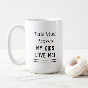 Min Kids Älskar Mig Citat Kaffemugg