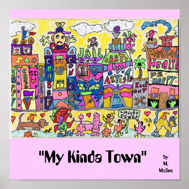 "Min Kinda Town" Poster (Framsidan)