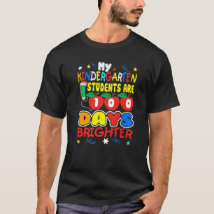 Min Kindergarten Studenter är 100 dagar Brighter T T Shirt