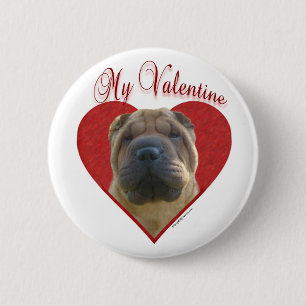 Min kinesiska shar-Pei Valentine Knapp