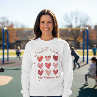 Min klass är full av hjärtansdagslärare valentin t shirt