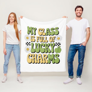 Min klass är full av Lucky Charms Patricks lärare Fleecefilt
