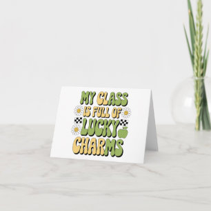 Min klass är full av Lucky Charms Patricks lärare Kort