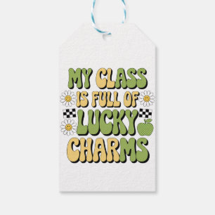 Min klass är full av Lucky Charms Patricks lärare Presentetikett