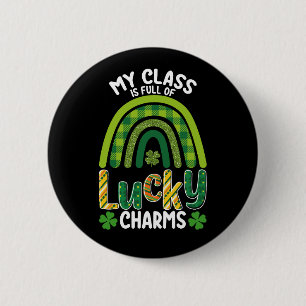 Min klass är full av Lucky Charms St. Patrick's Da Knapp