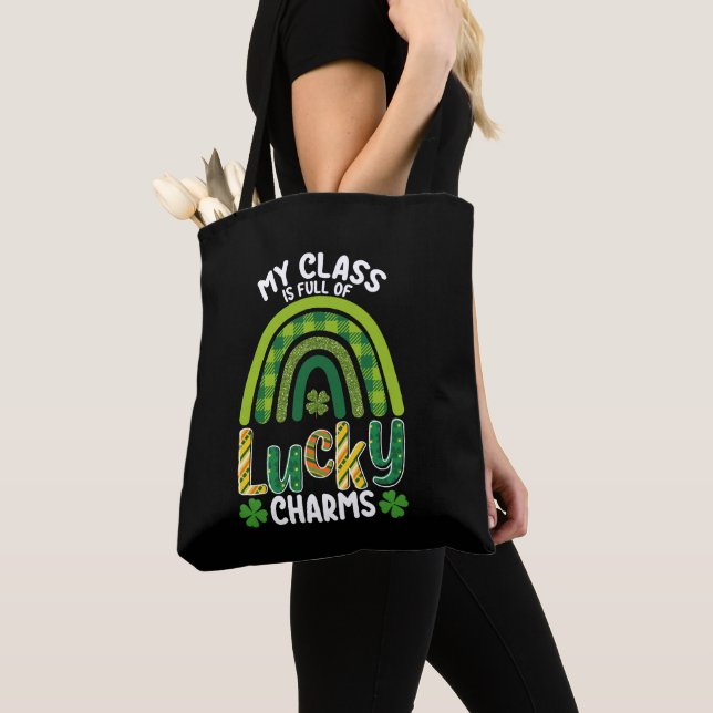 Min klass är full av Lucky Charms St. Patrick's Da Tygkasse (Närbild)
