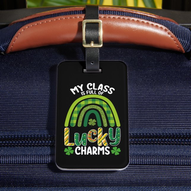 Min klass är Fullt av Lucky Charms St patrick's da Bagagebricka (Framsida Insitu 2)
