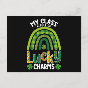 Min klass är Fullt av Lucky Charms St patrick's da Vykort