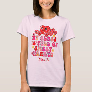 Min klass är Fullt för Sweethearts Teacher Valenti T Shirt