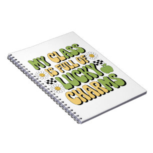 Min klass är Fullt till Lucky Charms Patricks Lära Anteckningsbok