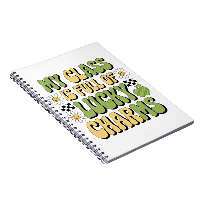 Min klass är Fullt till Lucky Charms Patricks Lära Anteckningsbok (Högra Sidan)
