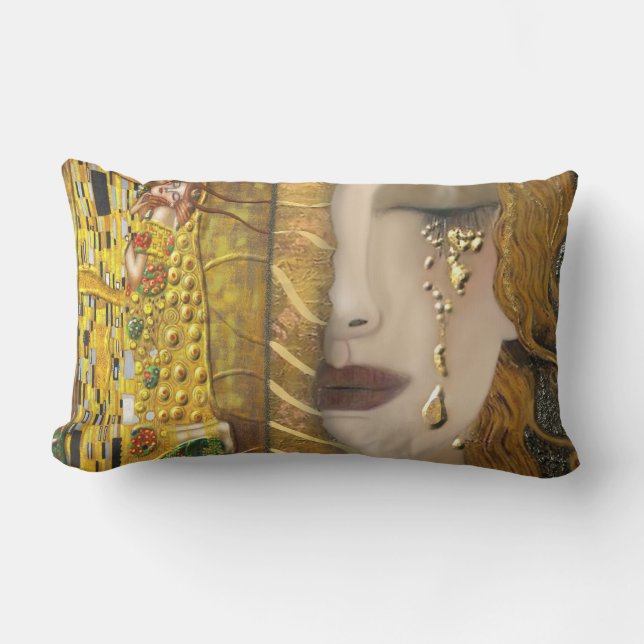 Min Klimt Serie: Guld Lumbarkudde (Framsida)