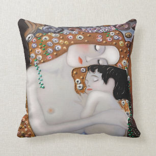 Min Klimt Serie: Mor & barn Kudde