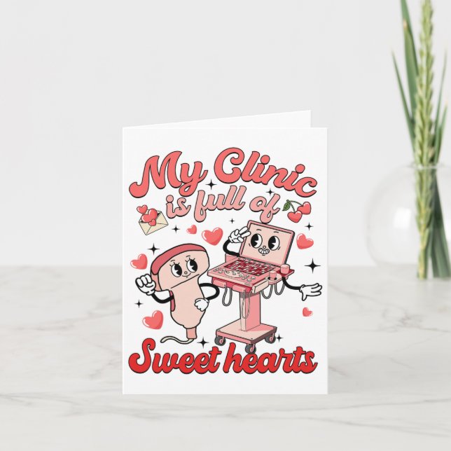 Min kliniska Fullt av Sweet Heart Sonographer Nurs Kort (Framsida)