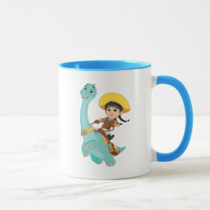 Min & Klöver   Lycklig Cowgirl & Brontosaurus Ride Mugg