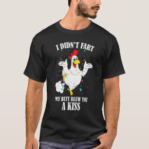 Min knapp ger dig en kyss Chickens T Shirt