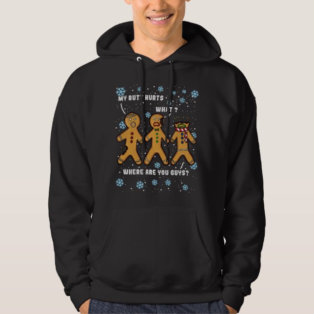 Min knapp Ontr en fin julklapp Cookie Gingertea M Hoodie (Framsida)