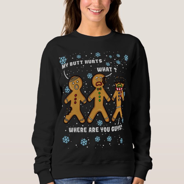 Min knapp Ontr en fin julklapp Cookie Gingertea M T Shirt (Framsida)