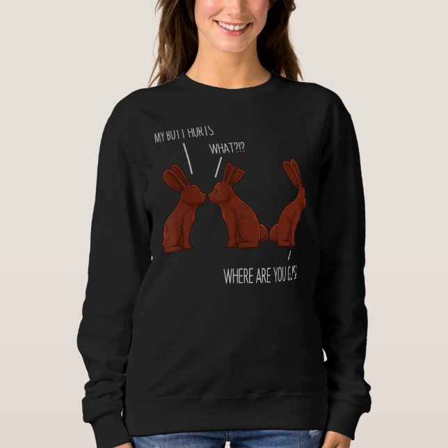 Min knapp Ontr Påsk Chocolate Bunny Meme Joke 1 T Shirt (Framsida)