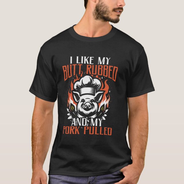 Min knapp Rubbed Grill Barbecue Master Grill Älska T Shirt (Framsida)