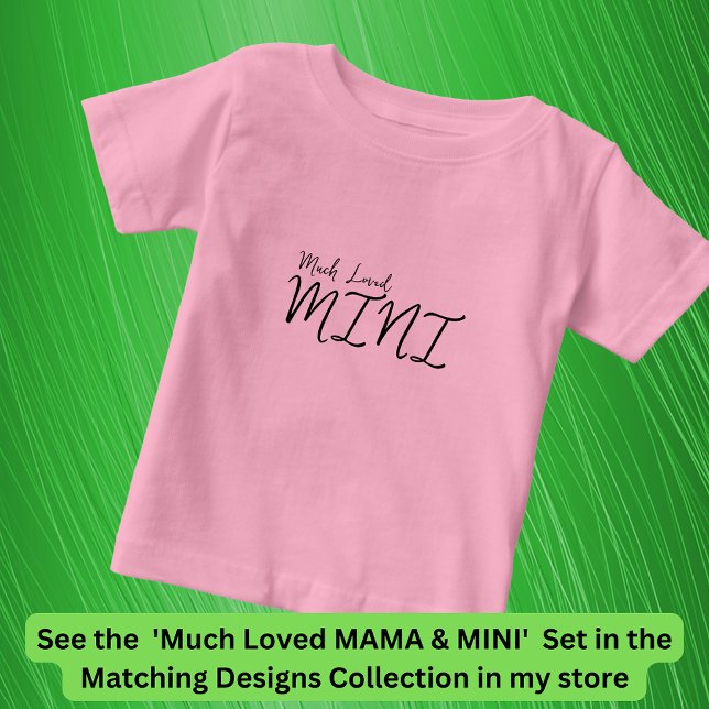 MIN-kod som matchar underordnad Mamma Baby, Redige T Shirt (Skapare uppladdad)
