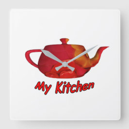 Min köks fyrkantig klocka