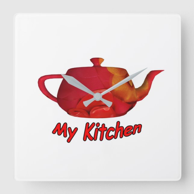 Min köks fyrkantig klocka (Framsida)