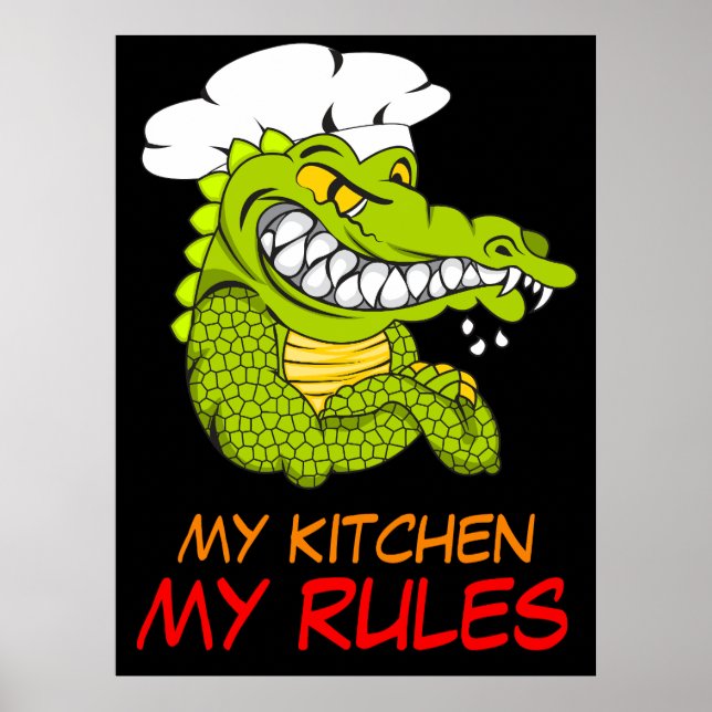 Min Köks Regler, Alligator Chef, Lusnysport Poster (Framsidan)