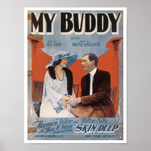 Min kompisaffisch poster