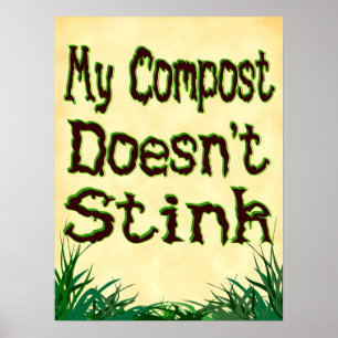Min kompost Poster inte Gardener Slogan