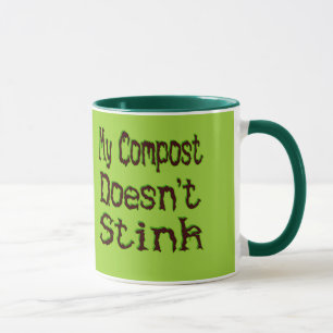 Min kompost stänker inte Funny Gardener Mugg