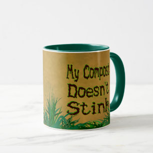 Min kompost stänker inte Funny Gardener Mugg