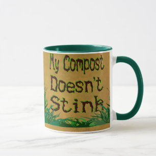 Min kompost stänker inte Funny Gardener Mugg