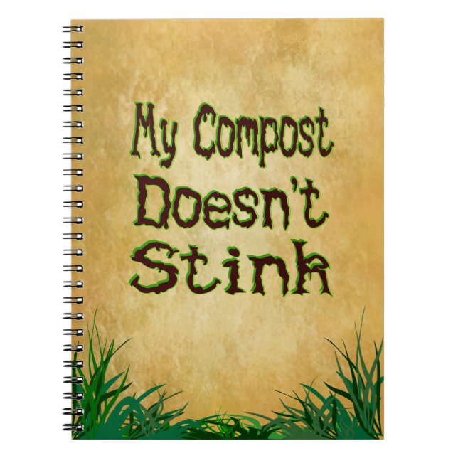 Min kompost - Stink Garden Planner-anteckningsbok Anteckningsbok Med Spiral (Framsidan)